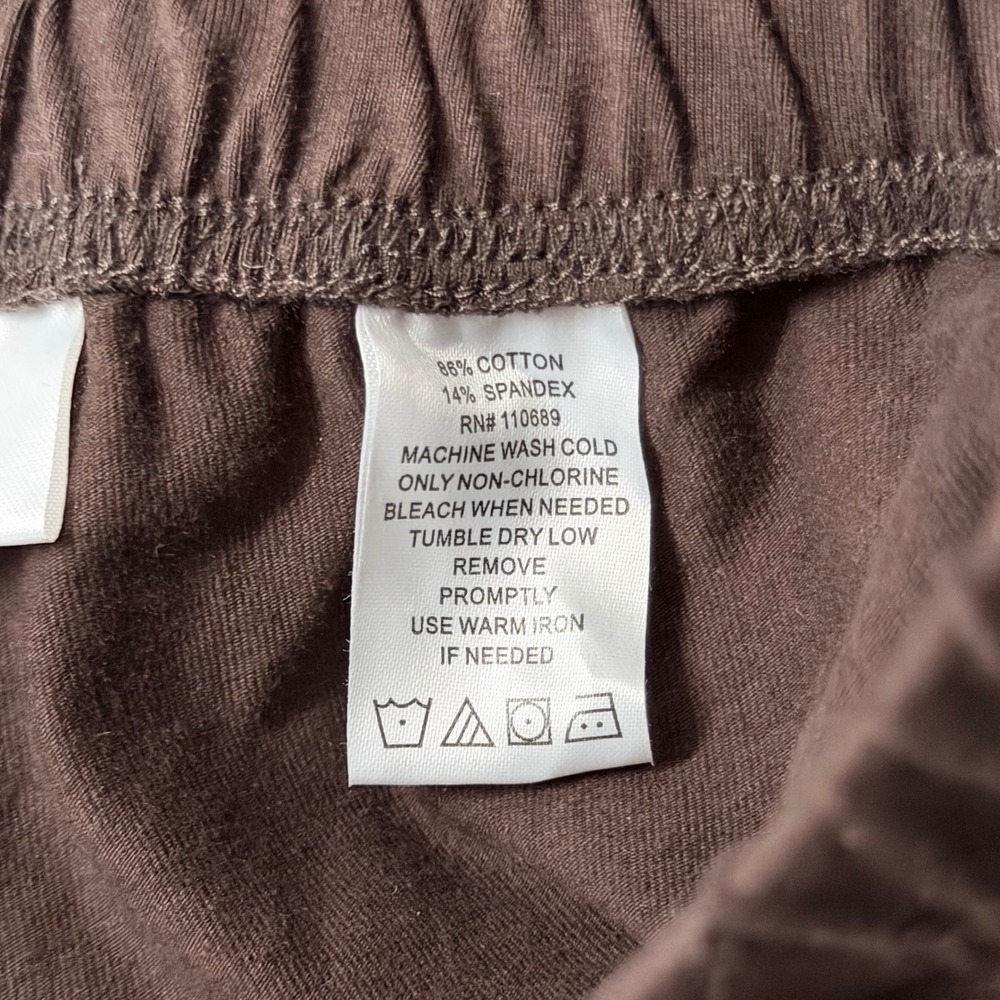 Women with Control Pants Small Petite Brown Tummy Control Stretch Crop 2 Pairs - Picture 13 of 16